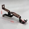 Adjustable Rustproof Metal Curtain Rod Brackets Heavy Duty Holders for Bathroom Living Room Window Use