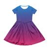 Girl Summer Dress Color & Print Short Sleeve Dress With Pocket Casual Dress Shorts Sleeve Party Dress Easter Day
