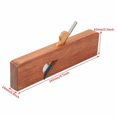 Rosewood Chamfer Planer with Groove, Ideal for Carpentry, Furniture, DIY Cable and Line Work, Cutting Tool for Beginners, 245*63*24mm
