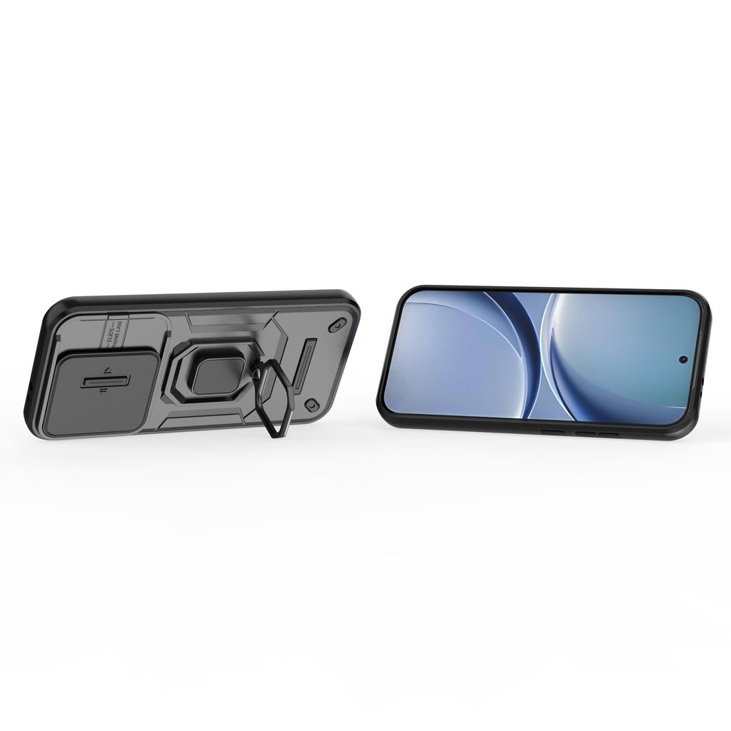 For Poco X8 Pro Case Slide Windows Cover Poco X8 Pro Coque Fundas Battle Ring Holder Push Lens Back Phone Case Poco X8 Pro