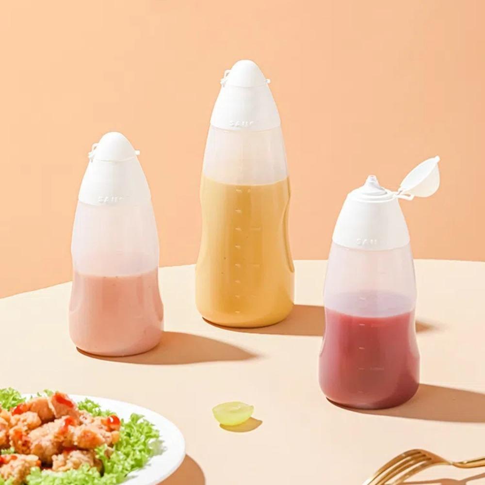 

Plastic Condiment Squeeze Bottles Multipurpose Oil Bottle Portable Squeeze Squirt Bottle Ketchup L