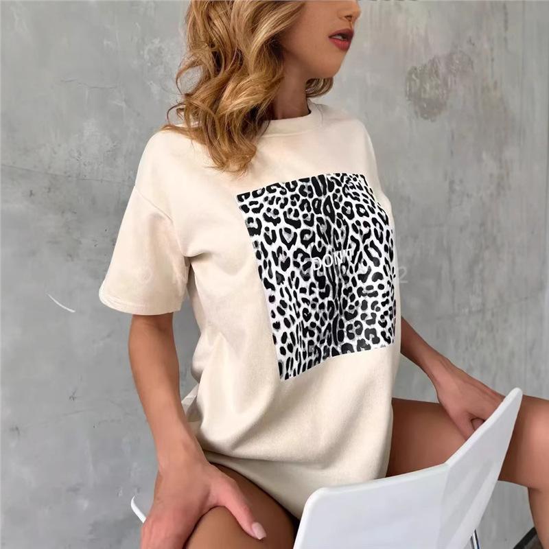 Vintage American Casual Women's Loose Short Sleeve Fashion T-shirt