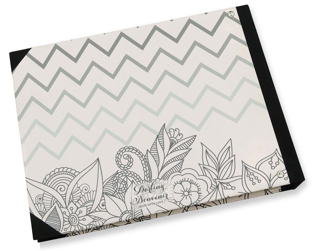 Darling Souvenir Purple Love Birds Printed Hardbound Cover Guestbook For Wedding Guest Sign In Book Registry-9 X 12