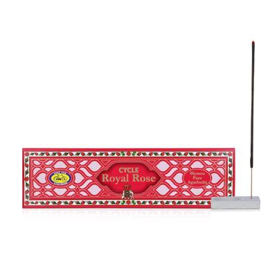 Cycle Pure Royal Rose Agarbathi Räucherstäbchen 30N – Frischer Rosenduft für Meditation, Entspannung & Raumduft