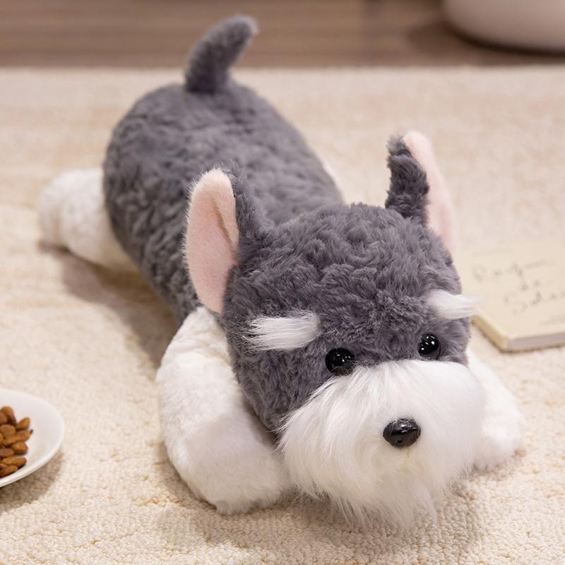 

Kawaii Schnauzer Dog Plush Toy Compact Soft Texture Simulation Stuffed Animal Toysets Cute Po Props Girls Birthday Gift Perfect Gift 45cm