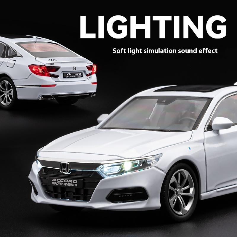 1/24 Scale Honda Accord Limousine Sound & Light Alloy Metal Diecast Car Model Computer Host DIY Product Gift Box for Boyfriend Holiday