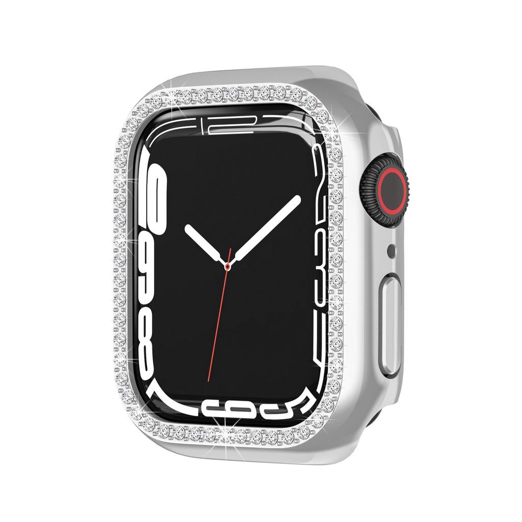 Case Cover Diamond Shell For Apple Iwatch Series 7 Gen 4145mm Protective Bumper