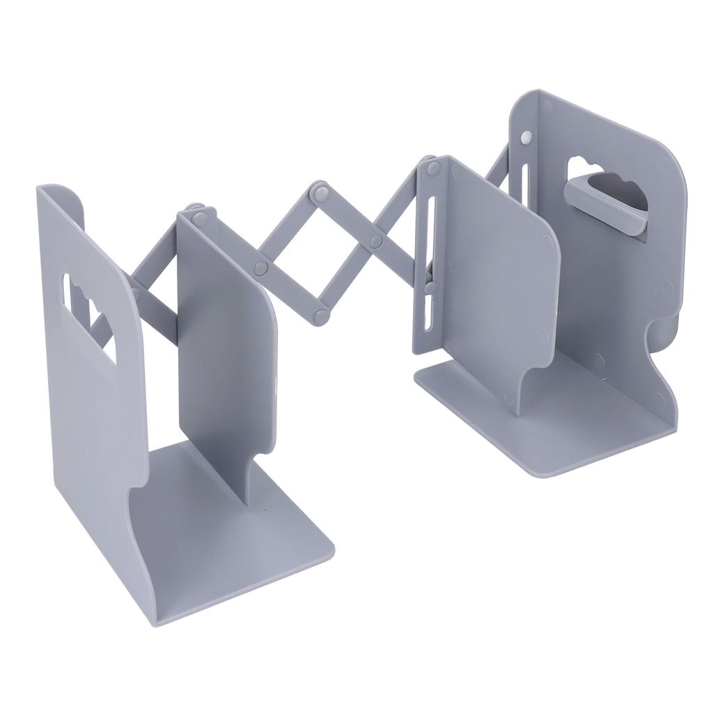 Extendable Bookend Non Skid PP Heavy Duty Decorative Adjustable Book Shelf Holder for Desk with
