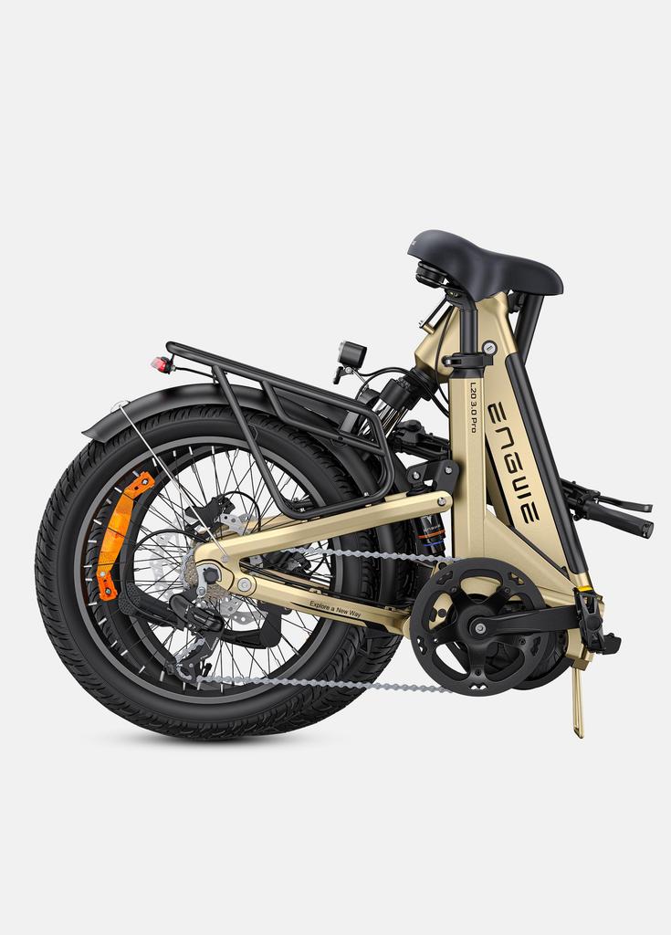 ENGWE L20 3.0 Pro – 100Nm Mid-Drive Motor, 48V15Ah Samsung Battery, 160km Range, 20x3.0 Tires, 7 Speed, Hydraulic Brakes