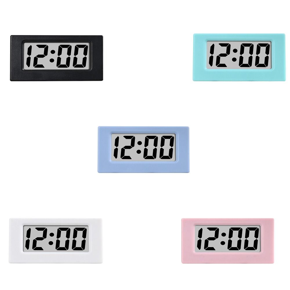 Mini LED Clock Portable Table Watch Car Time Display Digital Clock Snooze Desk Clock  Student
