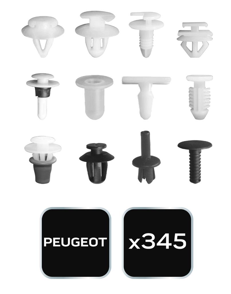 Peugeot Car Clip Set, 345 Pieces