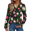 Women's Print Long Sleeve Shirts Elegant Casual Tops Trendy Shirts Tops