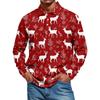 Men's Casual Style Solid Color Loose  Shirt Long-sleeved Top