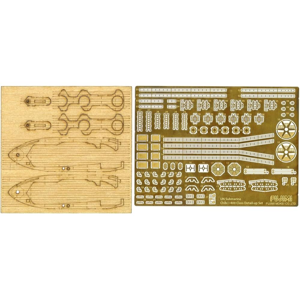 

FujImI Model ChIbI Maru Upgrade Parts SerIes No.25 I 400 submarIne genuIne Etched Parts Wood Deck stIckers