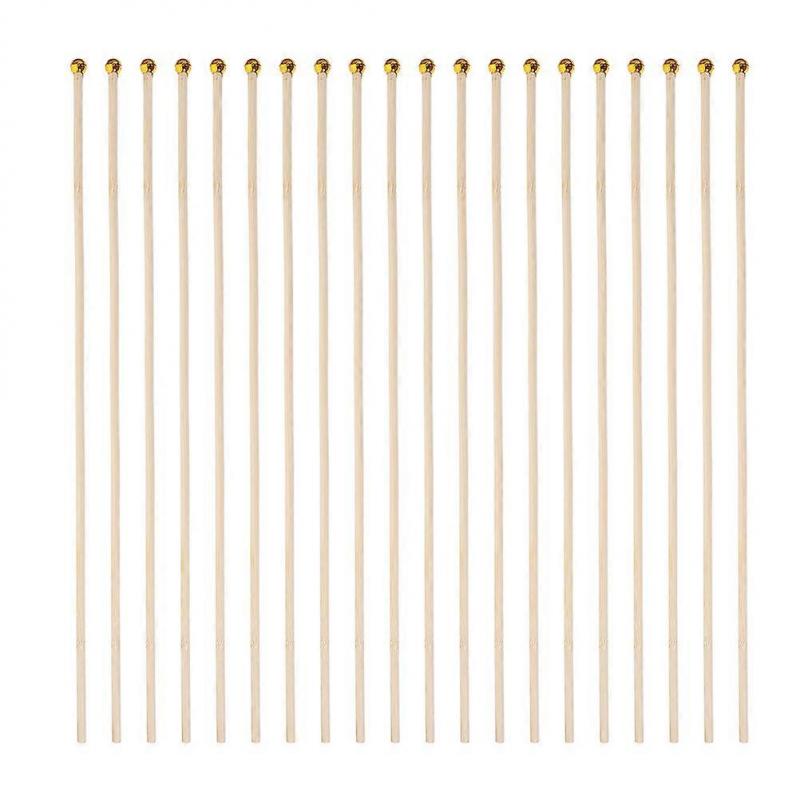 Handheld Flag Pole Bamboo Flagpole for Durable Use 100Pcs Decorative Flag Sticks