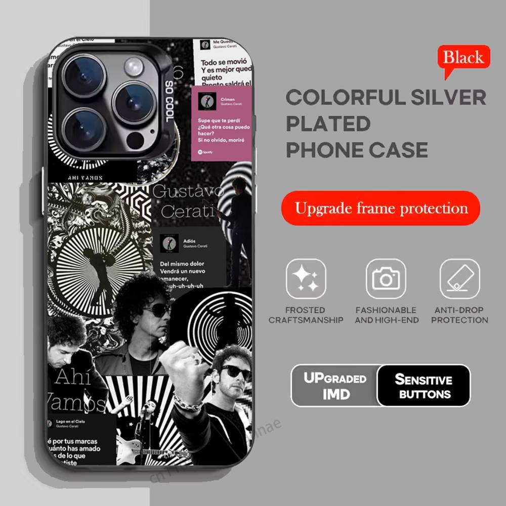 Gustavo-S Cerati Soda S-Stereo Phone Case for iPhone 15 16 Pro Max Air SE 11 13 Pro 14 Plus 12 11Pro 15Pro Max 16e Cover