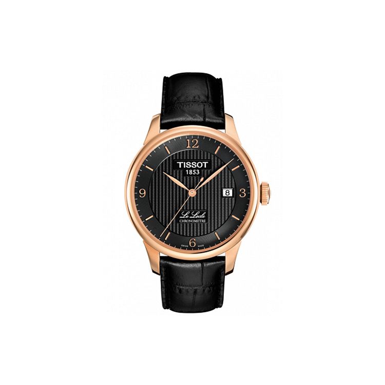 Tissot Le Locle Automatik Mechanisches Uhrwerk Wasserdicht Datumsanzeige Uhr Herrenuhren Schwarzer Stahl Leder T006.408.36.057.00
