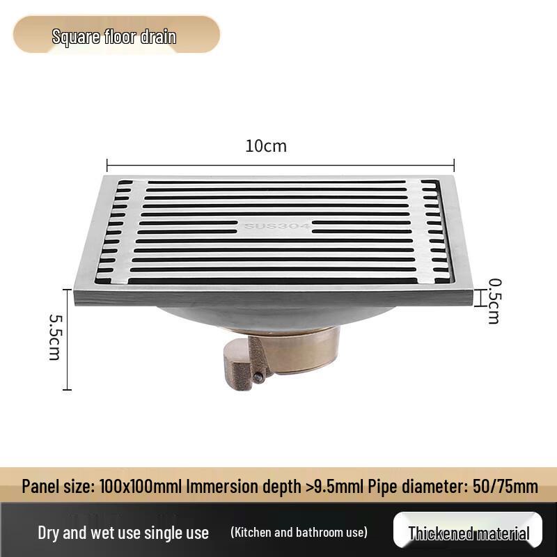 CHENDU Stainless Steel Bathroom Shower Floor Drain Core