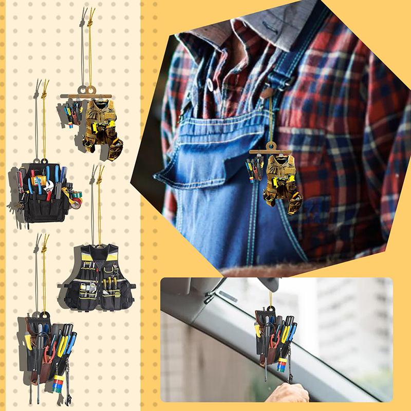 Unique Personalized Acrylic Electrician Tool Keyring Electrician Tool Bag Hanging Pendant Decoration Bag Accessories Gift