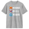 No Kings No ICE No Wars TShirt for Unisex  Humor 100 Cotton Tees Crew Neck Short Sleeve T Shirt Plus Size Clothing