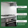 Heavy-duty Kitchen Degreaser Spray Instantly Dissolves Tough-Kitchen Grease & Grime. Grime-free Kitchen Surfaces