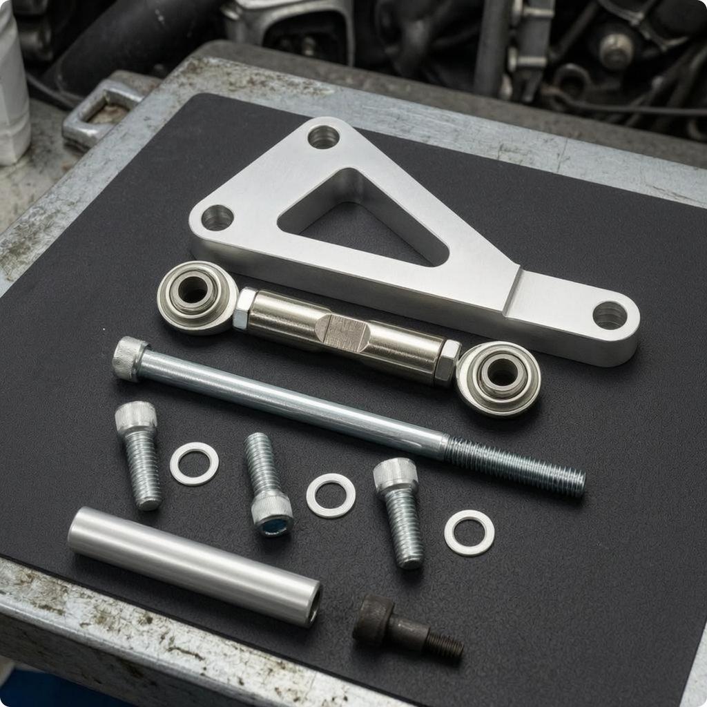 Engine Accessory Mounting Kit Threaded Adjustment Rod