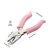 6mm Round Single-hole Macaron Hole-punching Tool with Rubber Coating Labor-saving Flip-type Hole-punching Machine