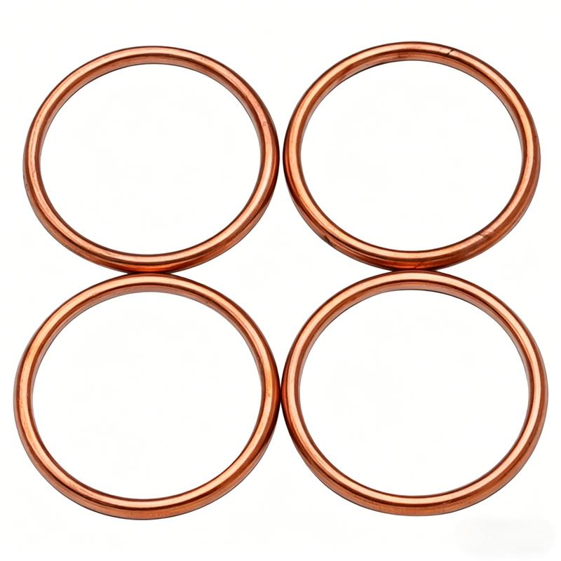 44.4X52.3X4mm 4PCS Exhaust Pipe Gasket For Honda VTR1000 Super Hawk 1998-2005 VT700C 1984-1985 CRF1000 2016 2018-2019
