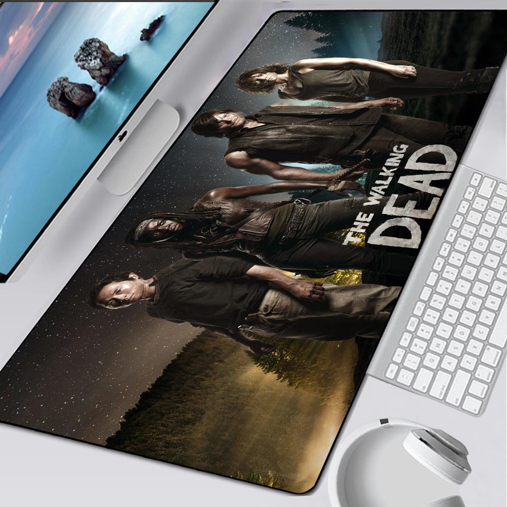 The Walking Dead Large Gaming Mouse Pad Computer Mousepad Pc Gamer Mouse Mat Laptop Mausepad Mouse Carpet Keyboard Mat Desk Pad