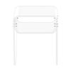 Acrylic Side Table, 2 Tiers Clear Bedside Table with Storage Shelf, Modern Rectangle Acrylic End Desk, Transparent Thick Nightstand for Bedroom,