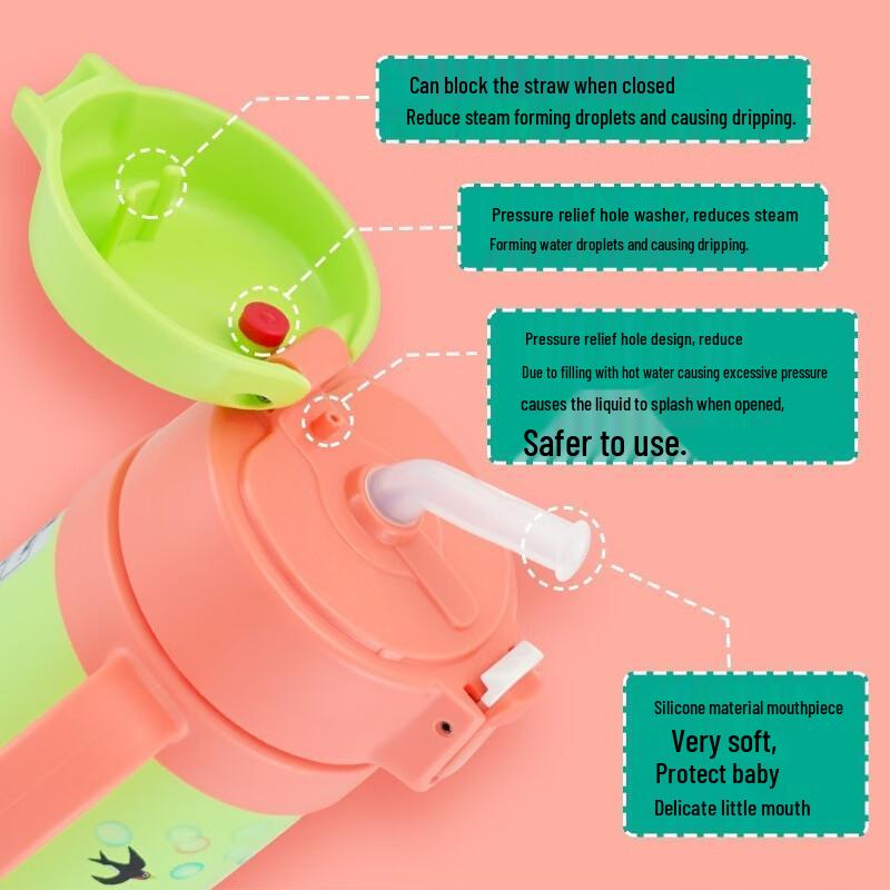 Tiger MCK-A28C Kids Vacuum Insulated Straw Bottle