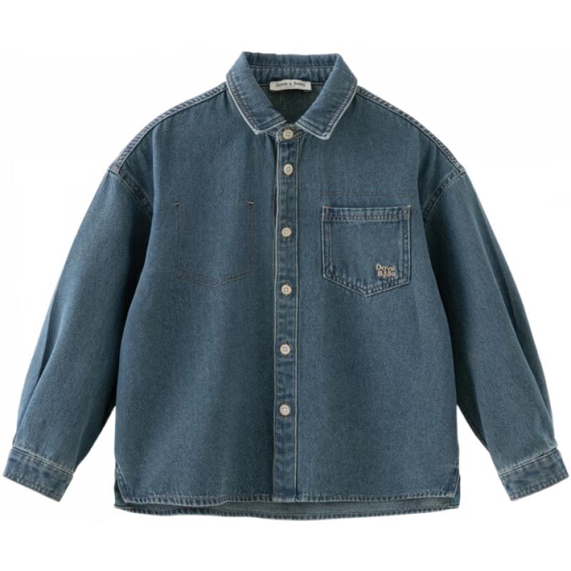 DAVE&BELLA Boys  Denim Long Sleeve Shirt 140 cm