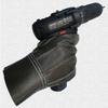 Guantes de Soldadura Aislantes de Cuero de Vaca Anti-Pinchazos Anti-Quemaduras Resistentes al Calor con Dedos Divididos