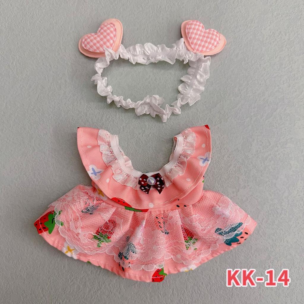 20cm Cotton Doll Clothing, Cute and Sweet Lolita Dress, 20cm Doll Dress-up Clothes