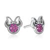 925 Stamp Silver Color Crystal Cartoon Animal Charm Stud Earrings For Women Grils Kids Wedding Gift Female pendientes eh020