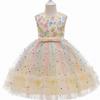 Třpytivé princeznovské tylové šaty pro dívky 3-10 let, s gradientní srdeční aplikací, párty šaty 2025 jaro
