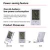 Indoor Outdoor Thermometer Hygrometer Clock Alarm Digital LCD Display C/F Temperature Humidity Meter 1.5M Sensor Probe