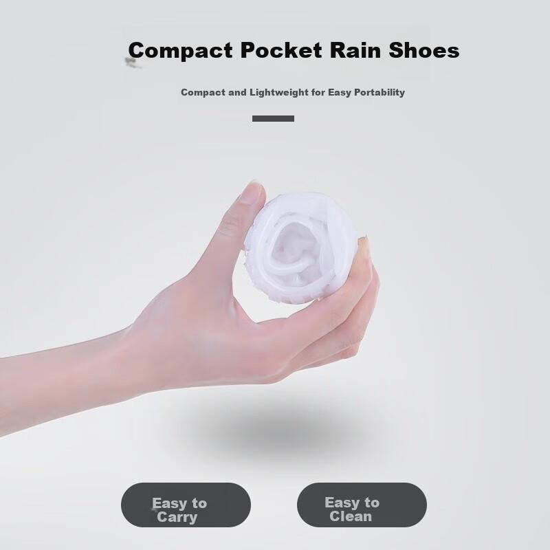 BWNK Waterproof Shoe Covers for Men And Women, Thick Non-Slip Wear-Resistant Shoe Covers for Adults, Size L