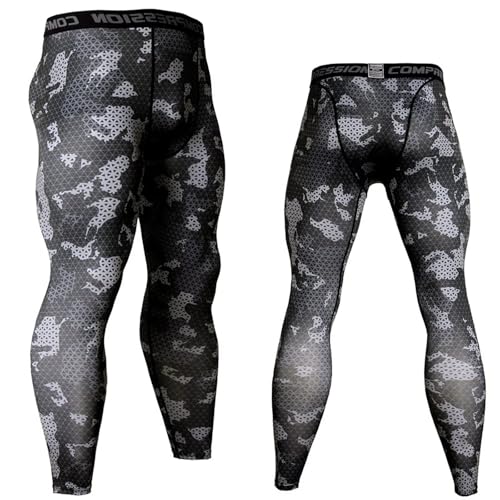 

Musgneer Men s Camouflage Compression Tights, Long Tights, Compression Innerwear, Sweat-Wicking, Quick-Drying, Power Stretch, Underwear for Fitness, R