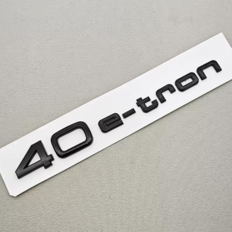 3D ABS Auto Písmena Zadní Znak na Kufr Logo 30 40 45 e-tron Samolepka Znak Pro qwer114 30 40 45 e-tron Q4 Q8 Vnější Doplňky
