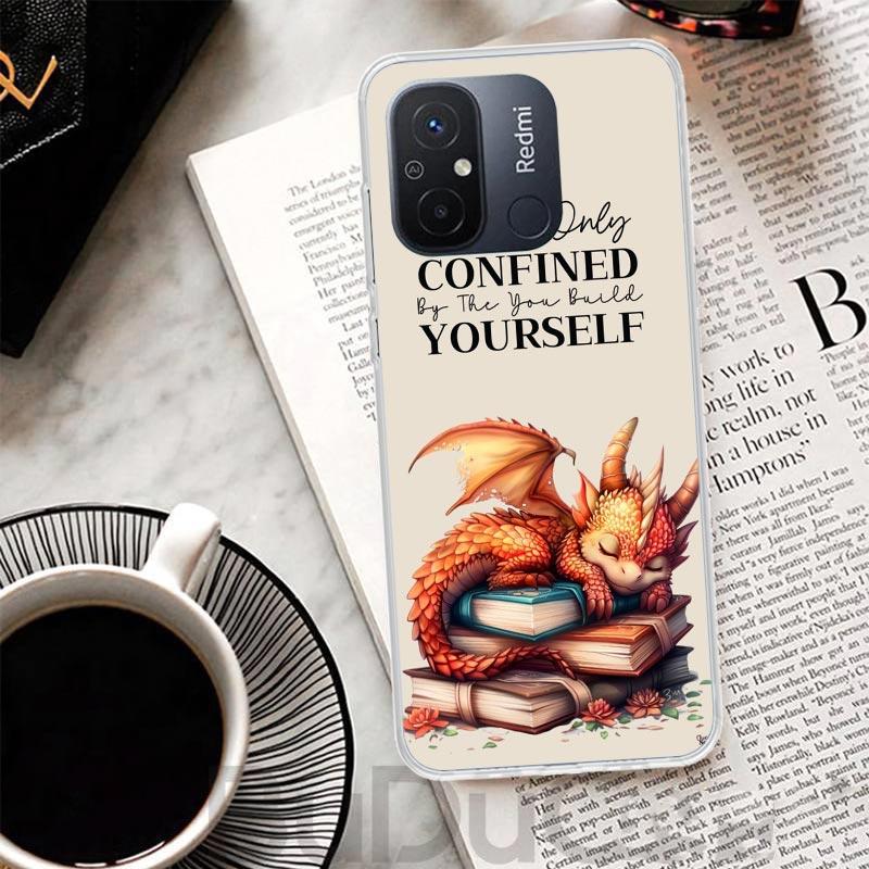 F-Fourth W-Wing Dragon Cover For Xiaomi Redmi 13 13C 14C 12 12C 10 10C 9 9C 9T 9A Phone Case 10A 8A 8 7A 7 6A 6 K80 K70 K60 K20