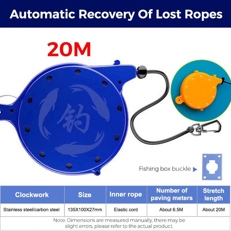 Fishing Rod Lanyard Adjustable Automatic Anti-Shed Anti-Detachment Line Scratch Resistant for Kayak Anglers Gear