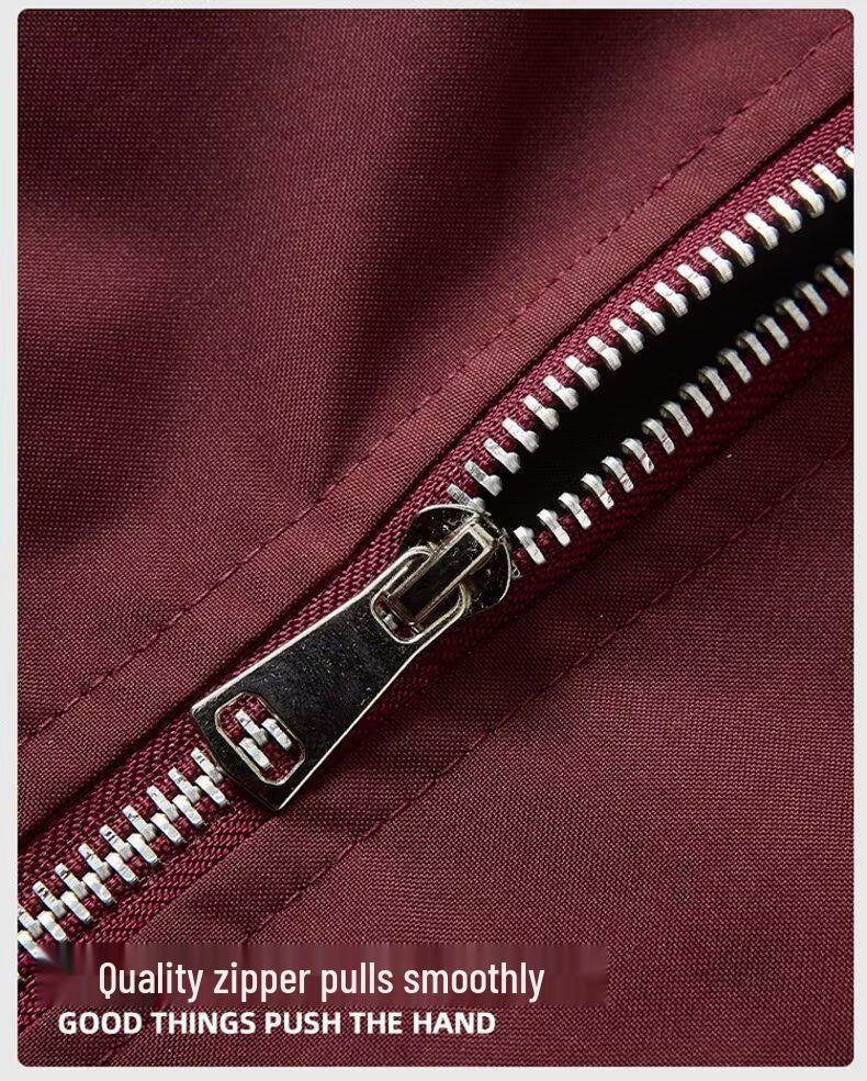 Herren Retro Amerikanischer Arbeitskleidung Windbreaker: Herbst Hipster Collegejacke