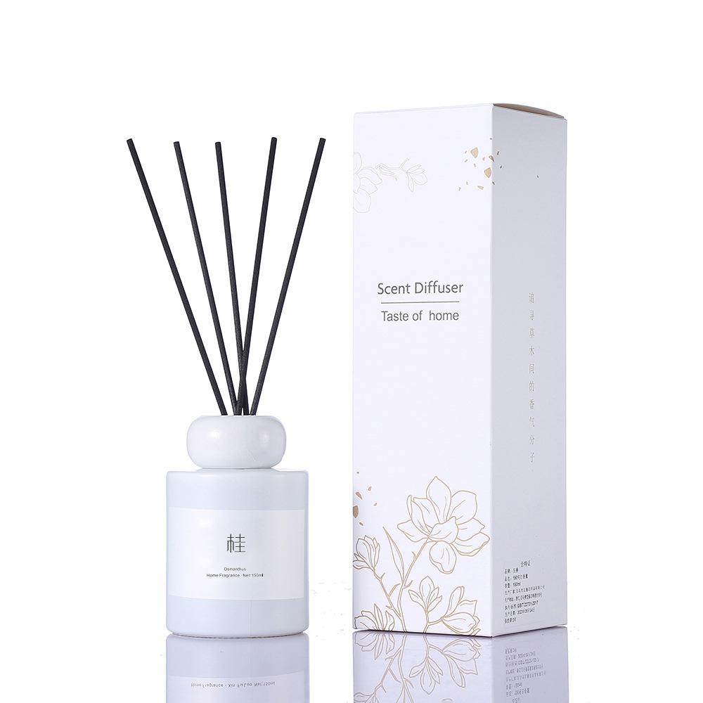 Tea-scented Aromatherapy Fire-free Cane Aromatherapy Essential Oil Tea Scented Indoor Perfume Household Bedroom Durable Toilet Deodorant Incense 150ml