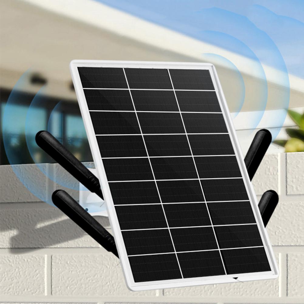 Solar Powered 4G LTE WiFi Router 15W 25600mAh 4G LTE Modem Router IP66 Waterproof WiFi Hotspot for Outdoor Camera Etc