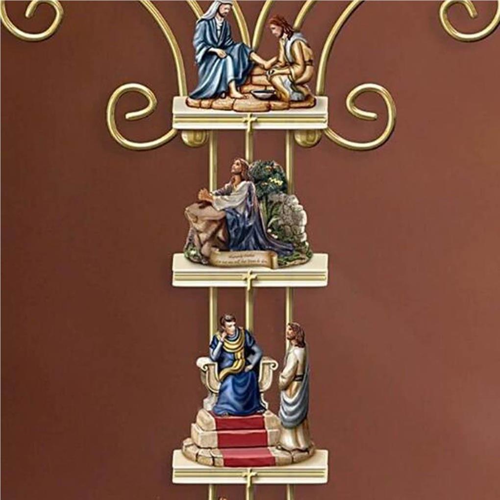 Wall Sticker Room Adorn Religious Themed Stickers Indoor Adornment Scene Layout Self-adhesive Cross Decal Home Decoration Prop