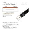 [COXSWAIN] Men's Leather Belt, Black, High-Quality Material, Stunningly Glossy Black, 33mm Width, Adjustable Length, Made in Japan CW20201-19