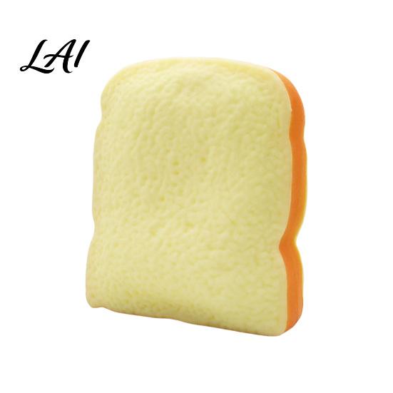 Sliced Bread Fidget Toys 1/2Pcs Simulated Toast Stress Relief Toy Squeeze Sensory Toy Soft Stretchy Fake Food for Kids Teens Adults Desk Reliever