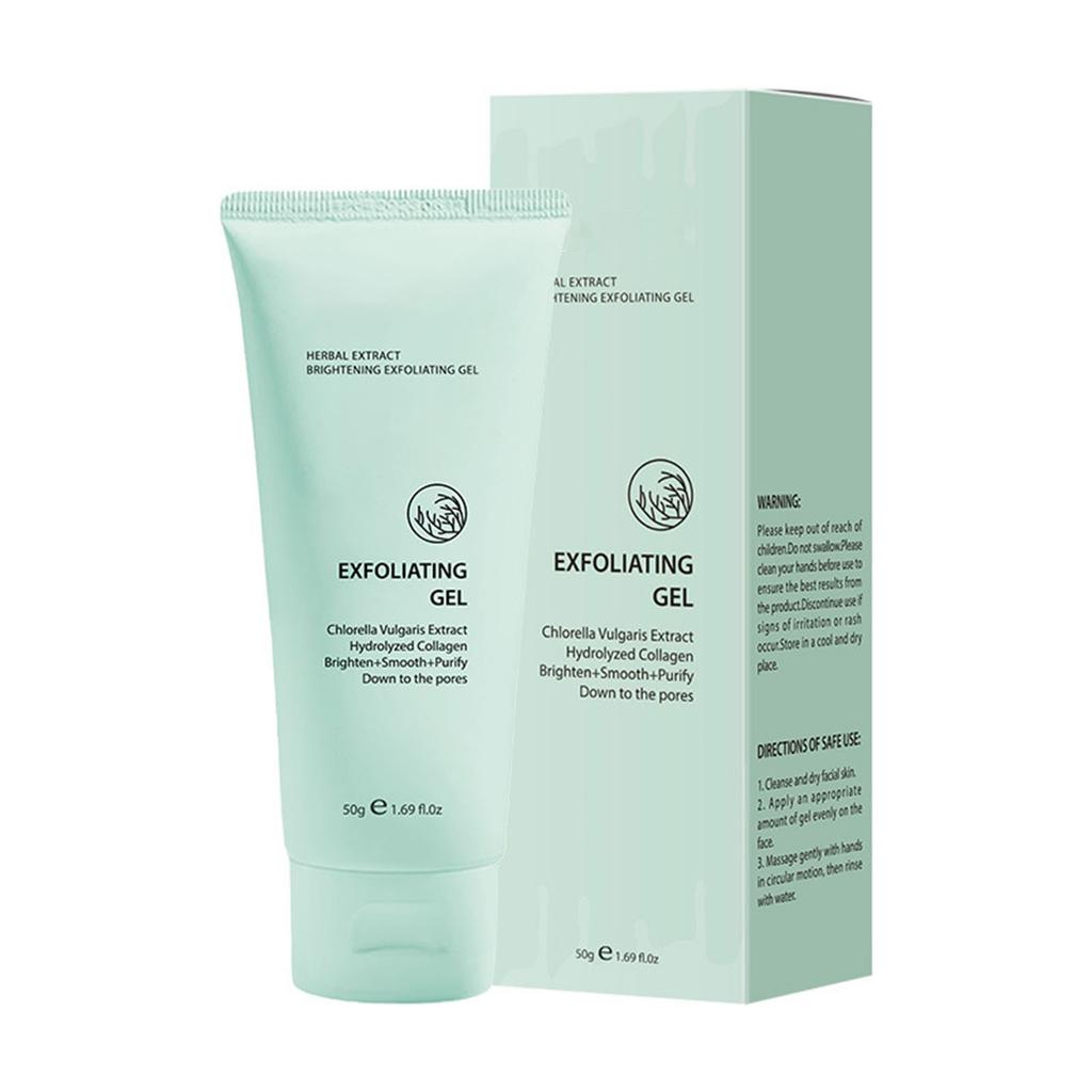 Gel exfoliant aux herbes Gel nettoyant visage Crème peaux mortes