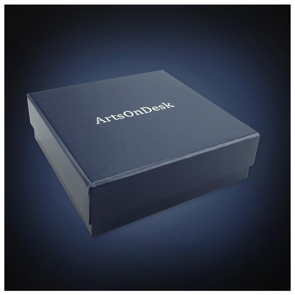 ArtsOnDesk Modern Art Note Dispenser a stainless steel sticky note dispenser with a satin A desk organizer and business Fits most sticky St209,